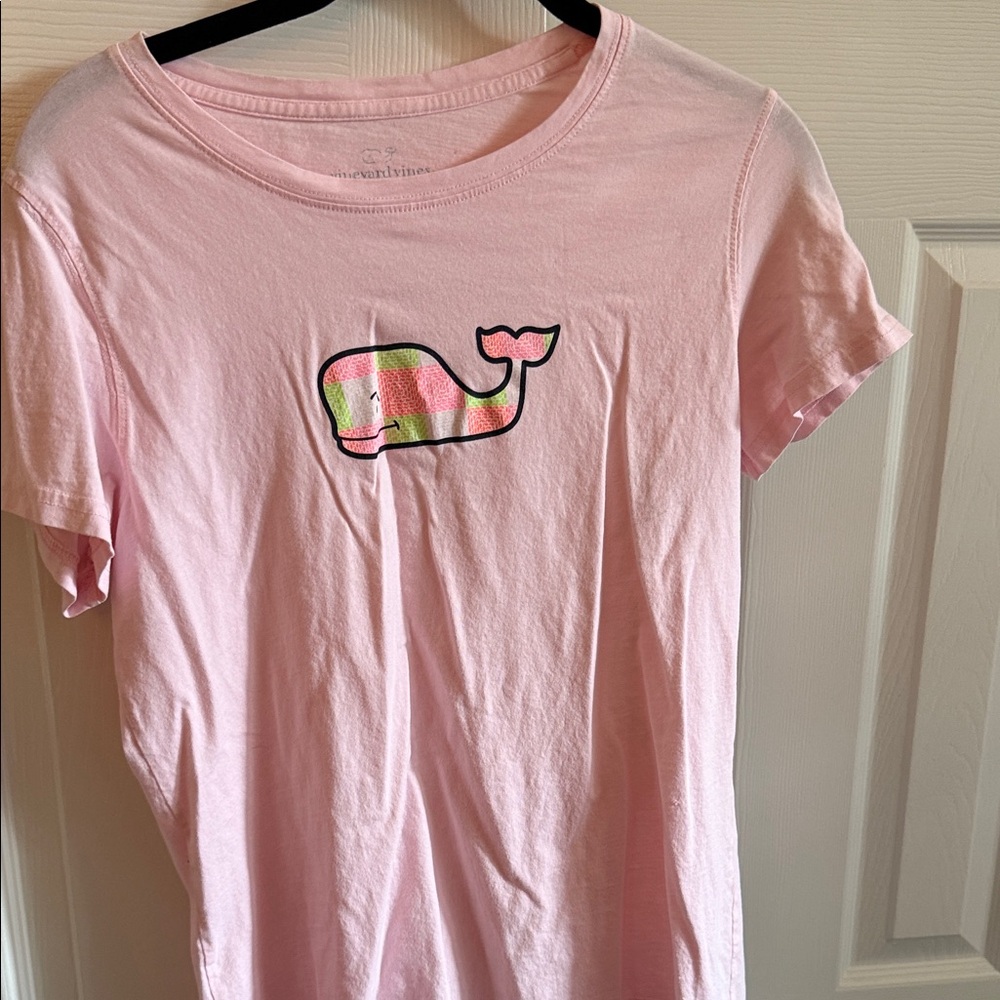 Vineyard Vines Pink Whale Graphic Tee